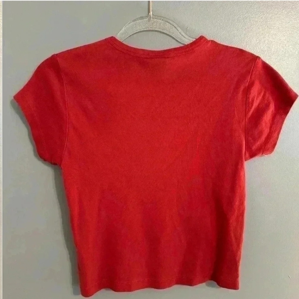 Urban Outfitters Red Tiger Graphic Crop Top - Picture 2 of 3